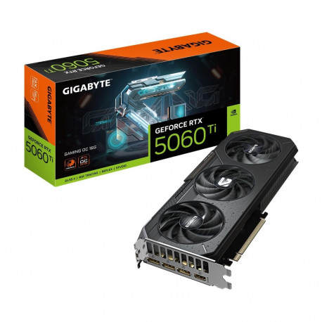 Graphics Card|GIGABYTE|NVIDIA GeForce RTX 5060 Ti|16 GB|GDDR7|128 bit|PCIE 5.0 16x|GPU 2647 MHz|Trip