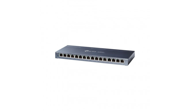 TP-LINK 16-portine gigabit lauakommutaator RJ45 pordid teraskorpus