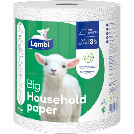LAMBI Big 3-ply household paper 1 roll