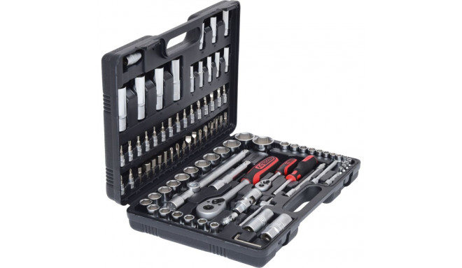 KS Tools 1/4 +1/2 padrunvõtmete komplekt 94-osaline 911.0694