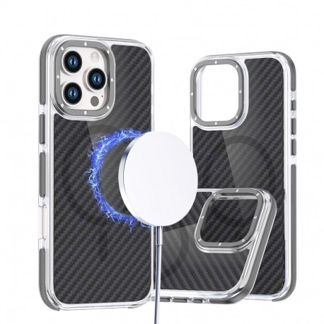 Case for Samsung A07 / A08 Fiber compatible with MagSafe gray