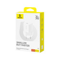 Baseus GaN5 30W USB-C Mini Wall Charger - White Baseus GaN5 30W USB-C Mini Wall Charger - White