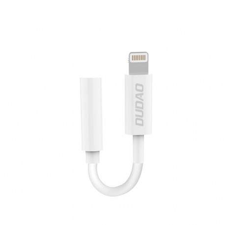 Dudao audio adapter headphone adapter from Lightning to 3.5 mm mini jack white (L16i white)