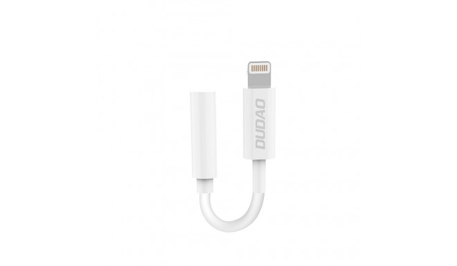 Dudao audio adapter headphone adapter from Lightning to 3.5 mm mini jack white (L16i white)