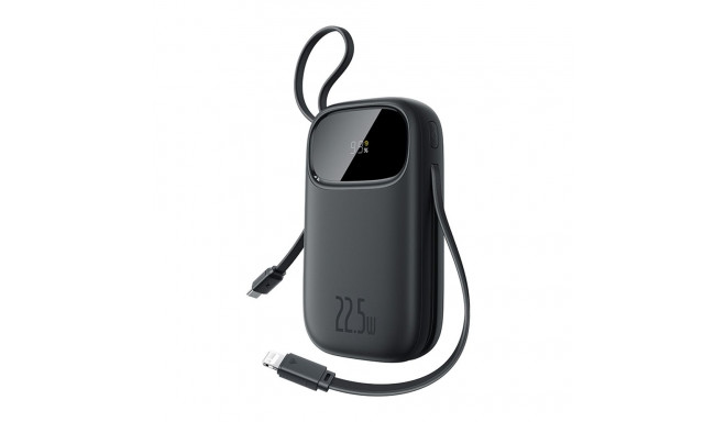 Baseus EnerFill FC31 10000mAh 22.5W Powerbank with Digital Display and 2 Built-in Cables (USB-C + Li