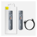 Baseus Orange Dot wireless laser pointer for presentations - gray (with battery)