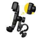 Wozinsky strong phone holder for bicycle, motorcycle, scooter handlebars, black (WBHBK6)