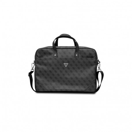 Guess Saffiano 4G Triangle Logo bag for a 16'' laptop - black