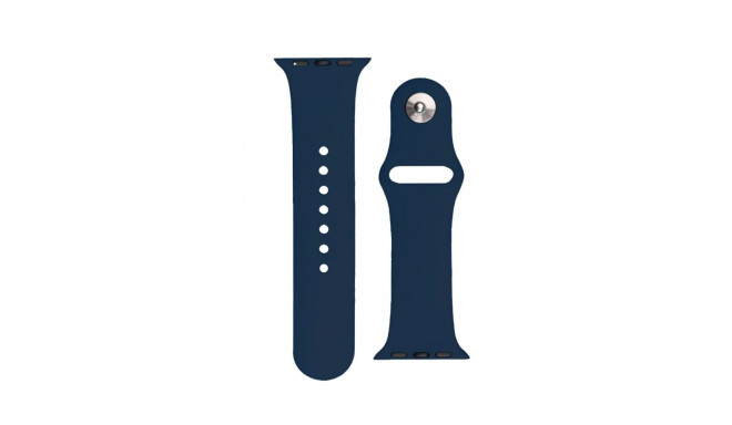 Silicone Strap APS for Apple Watch 42/44/45mm Strap Watch Bracelet - Dark Blue