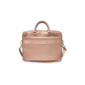 Guess Saffiano Script 16" Laptop Bag - Pink