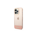 Guess Translucent iPhone 14 Pro Max 6.7" Case - Pink