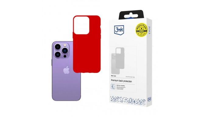 Case for iPhone 14 Pro Max series 3mk Matt Case - red