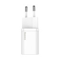 Baseus Si USB-C 25W 3A fast charger with USB-C / USB-C 1m cable - white
