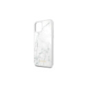 Guess kaitseümbris iPhone 11 Pro Marble, valge (GUHCN58HYMAWH)
