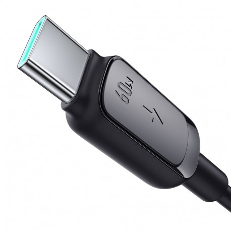 Joyroom Multi-Color Series A14 USB-C / USB-C 60W Cable 1.2 m - Black