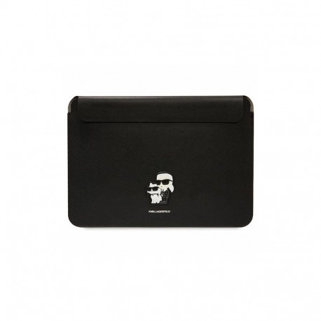 Karl Lagerfeld Saffiano Karl&Choupette case for a 14" laptop - black