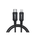 Acefast C4-01 Lightning - USB-C PD cable 30W 3A 480Mb/s 1.8m - black