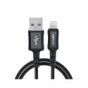 Acefast MFI USB - Lightning cable 1.8m, 2.4A black (C4-02 A Black)