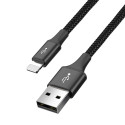 Baseus cable USB 4in1 Lightning / 2x USB Type C / micro USB cable in nylon braid 3.5A 1.2m black (CA