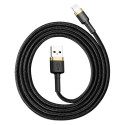 Baseus Cafule USB-A / Lightning 2.4A QC 3.0 cable 1 m - black and gold Baseus Cafule USB-A / Lightning 2.4A QC 3.0 cable 1 m - black and gold