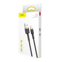 Baseus Cafule USB-A / Lightning 2.4A QC 3.0 cable 1 m - black and gold Baseus Cafule USB-A / Lightning 2.4A QC 3.0 cable 1 m - black and gold