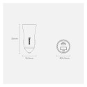 Baseus Golden Contactor Pro car charger USB-C / USB-A 40W PD QC 4+ SCP FCP AFC + cable - gray