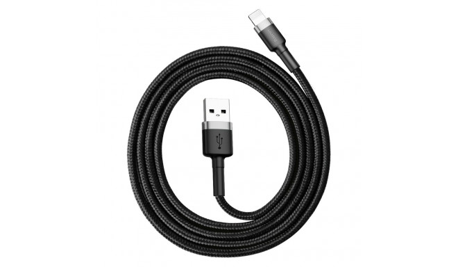 Baseus Cafule USB-A / Lightning 2.4A QC 3.0 cable 1 m - black-gray