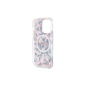 Guess GUHMP14XHCFWSP iPhone 14 Pro Max 6.7" pink/pink hardcase Flower MagSafe