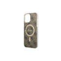 Guess GUHMP13XH4STW iPhone 13 Pro Max 6.7" brown/brown hardcase 4G MagSafe