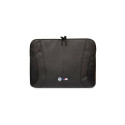 BMW Carbon&Perforated sleeve for a 14" laptop - black