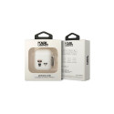 Karl Lagerfeld KLACA2SILKCW AirPods 1/2 cover white/white Silicone Karl & Choupette
