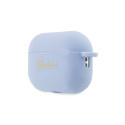 Guess GUAP2LSCHSB AirPods Pro 2 cover blue/blue Silicone Charm Heart Collection