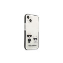 Karl Lagerfeld KLHCP13STPEKCW iPhone 13 mini 5.4" hardcase white/white Karl&Choupette Karl Lagerfeld KLHCP13STPEKCW iPhone 13 mini 5.4" hardcase white/white Karl&Choupette