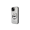 Karl Lagerfeld KLHCP14MG2CPS iPhone 14 Plus 6.7" silver/silver hardcase Glitter Choupette Patch