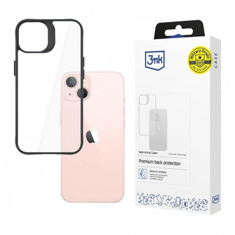 3mk Satin Armor Case+ for iPhone 14 Plus - transparent