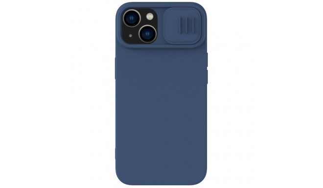 Nillkin CamShield Silky Silicone Case iPhone 14 Plus Case with Camera Protector Blue