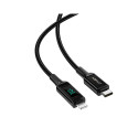 Acefast cable MFI USB Type C - Lightning 1.2m, 30W, 3A black (C6-01 Black)