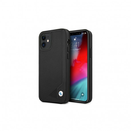 BMW Leather Deboss case for iPhone 12 mini - black