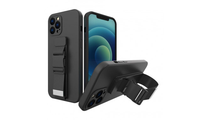 Rope case gel case with a chain lanyard bag lanyard iPhone 13 mini black