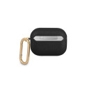 Guess GUAPSASMK AirPods Pro cover black/black Saffiano Script Metal Collection