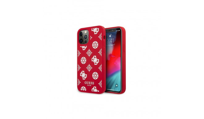 Guess GUHCP12LLSPEWRE iPhone 12 Pro Max 6.7" red/red hard case Peony Collection