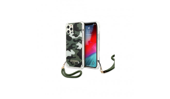 Guess GUHCP12LKSARKA iPhone 12 Pro Max 6.7" green/khaki hardcase Camo Collection