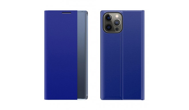 Sleep Case Bookcase Type Case with Smart Window for iPhone 13 Pro blue