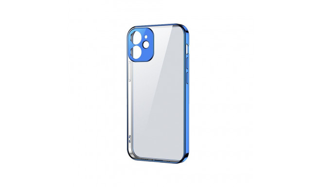 Joyroom New Beauty Series ultra thin case with electroplated frame for iPhone 12 Pro dark-blue (JR-B