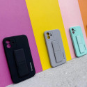 Wozinsky Kickstand Case silicone case with stand for iPhone 11 Pro Max navy blue