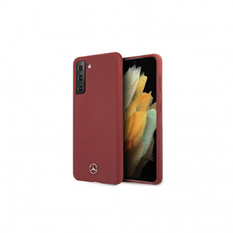 Mercedes Silicone Line Case for Samsung Galaxy S21 - Red