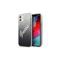Guess GUHCP12SPCUGLSBK iPhone 12 mini 5.4" black/black hardcase Glitter Gradient Script