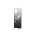 Guess GUHCP12SPCUGLSBK iPhone 12 mini 5.4" black/black hardcase Glitter Gradient Script