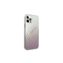 Guess GUHCP12LPCUGLSPI iPhone 12 Pro Max 6.7" pink/pink hardcase Glitter Gradient Script