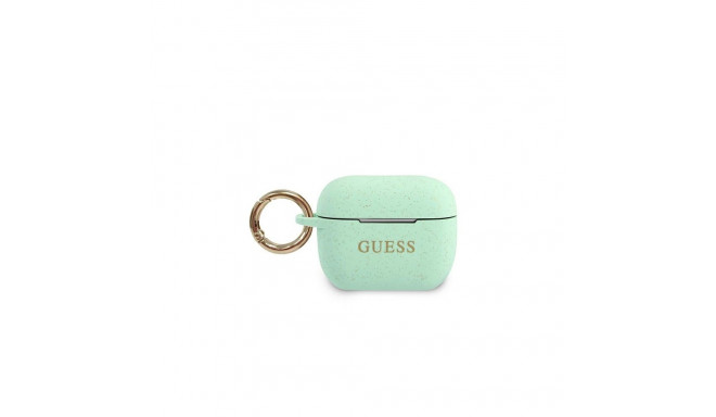 Guess GUACAPSILGLGN AirPods Pro cover green/green Silicone Glitter